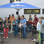 Die Band "Dicke Luft" aus Köln