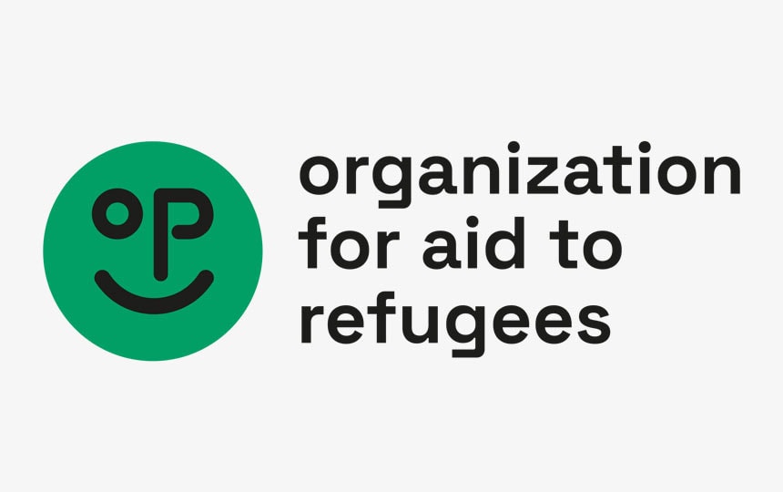 Logo organisation for aid to refugees